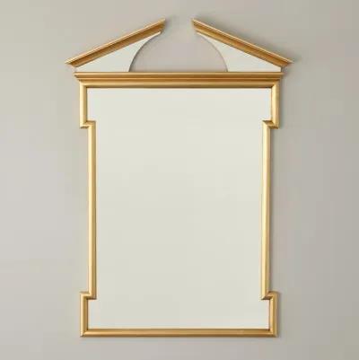 Broken Pediment Gold Mirror