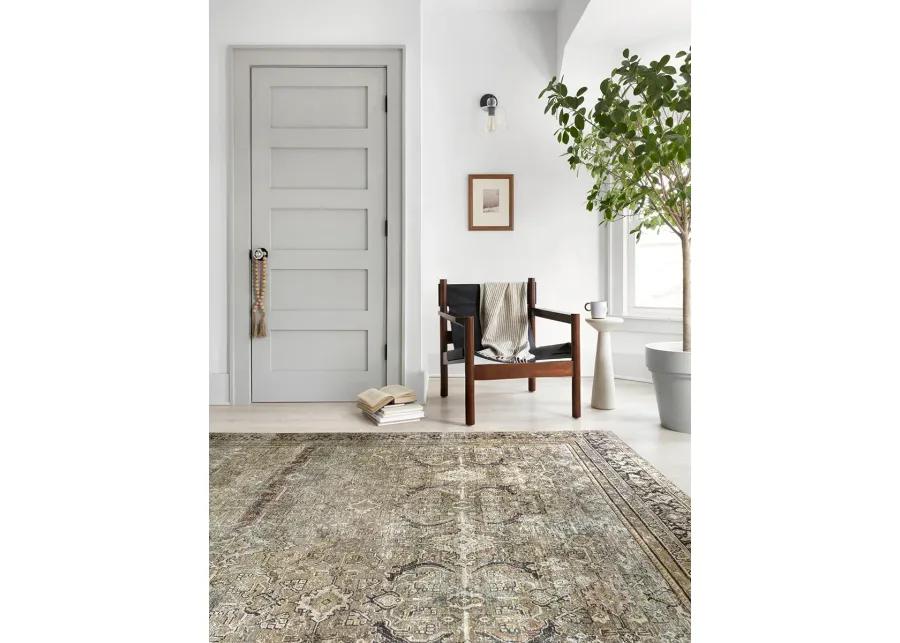 Layla LAY03 Olive/Charcoal 3'6" x 5'6" Rug by Loloi II