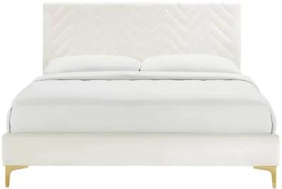 Modway - Leah Chevron Tufted Performance Velvet Full Platform Bed