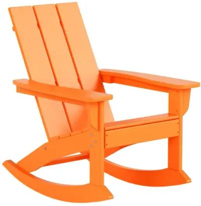 WestinTrends Modern Adirondack Outdoor Rocking Chair