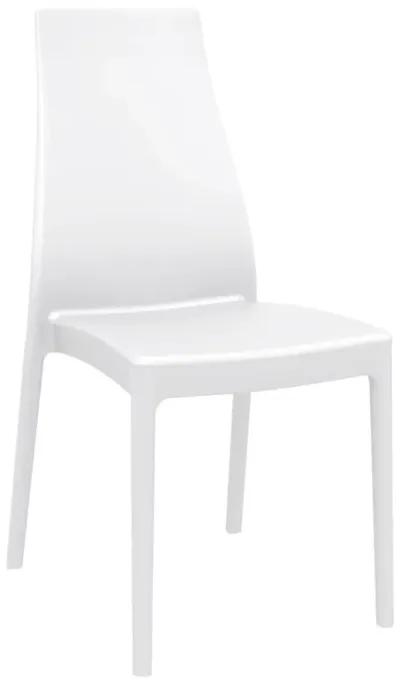 37" Taupe Outdoor Patio Solid High Back Dining Chair