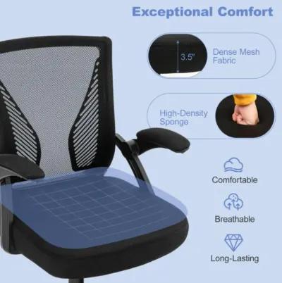 Hivvago Ergonomic Office Chair Adjustable Swivel Chair with Flip-Up Armrests and Rocking Backrest