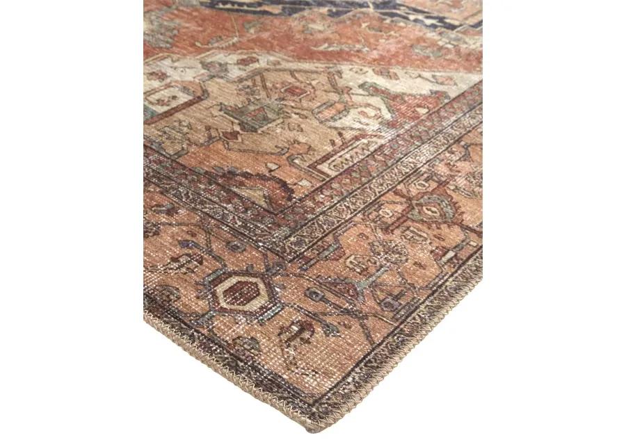 Percy 39ALF Orange/Brown/Taupe 4' x 6' Rug