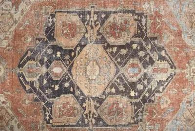 Percy 39ALF Orange/Brown/Taupe 4' x 6' Rug