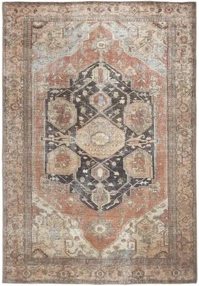 Percy 39ALF Orange/Brown/Taupe 4' x 6' Rug