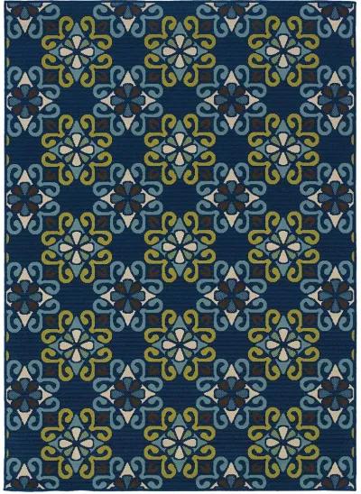 Caspian 1'9" x 3'9" Blue Rug