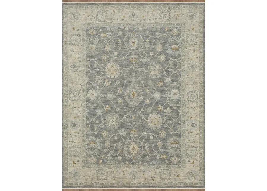 Adalia Kahta Dark gray 2' 7" X 7' 3" Rug