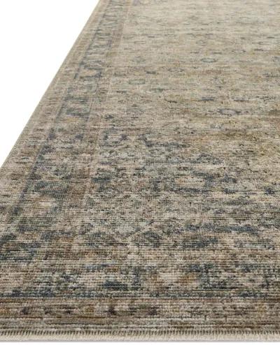 Heritage HER-08 Sage / Navy 2''5" x 10' Rug by Patent Pending