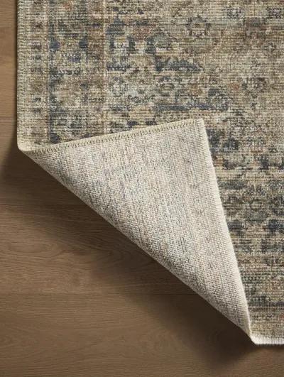 Heritage HER-08 Sage / Navy 2''5" x 10' Rug by Patent Pending