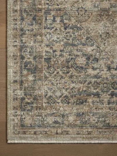 Heritage HER-08 Sage / Navy 2''5" x 10' Rug by Patent Pending