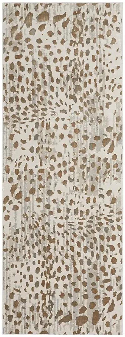 Waldor 3837F Brown/Ivory/Tan 2'10" x 7'10" Rug