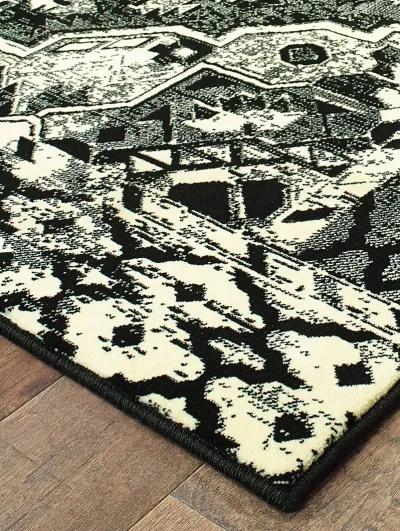 Luna 6'7" x 9'6" Black Rug