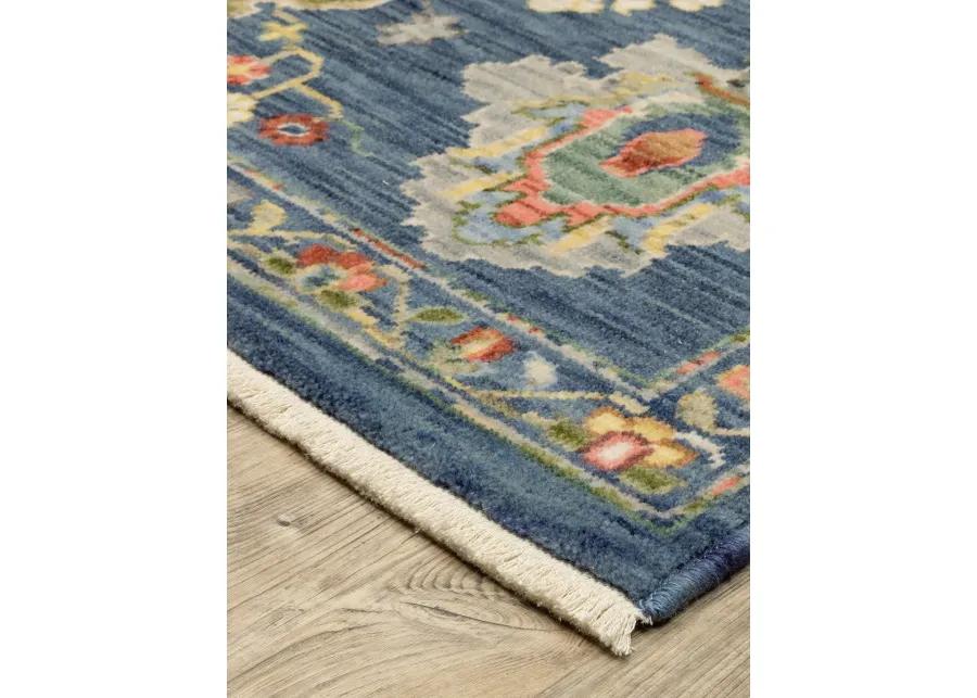 Lucca 6'7" x 9'6" Blue Rug