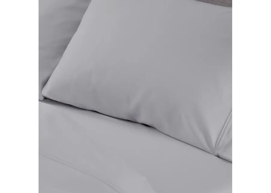 Hyper-Cotton Split Head California King Sheet Set - Light Grey