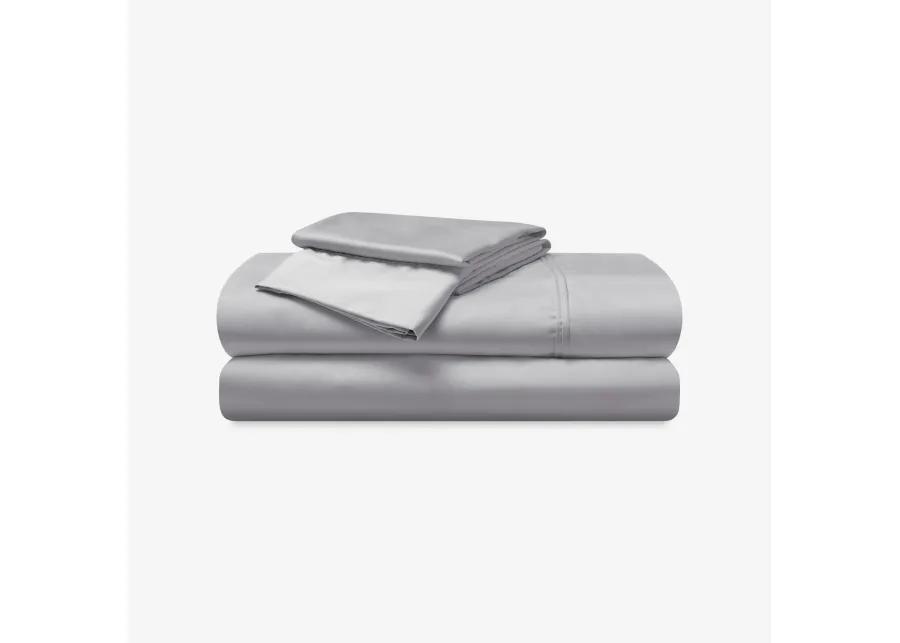 Hyper-Cotton Split Head California King Sheet Set - Light Grey