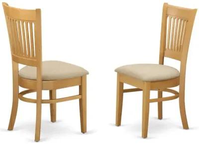 East West Furniture OXVA5-OAK-C 5 PC Table and Chairs set - Kitchen Table and 4 Dining Chairs