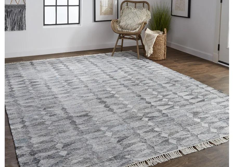 Beckett 0814F Gray/Silver/Ivory 8' x 10' Rug