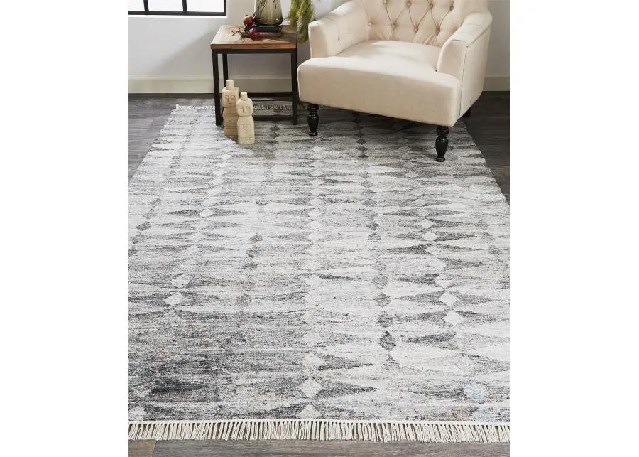 Beckett 0814F Gray/Silver/Ivory 8' x 10' Rug