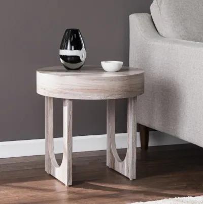 Chadkirk Round Faux Marble Side Table