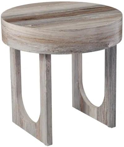 Chadkirk Round Faux Marble Side Table