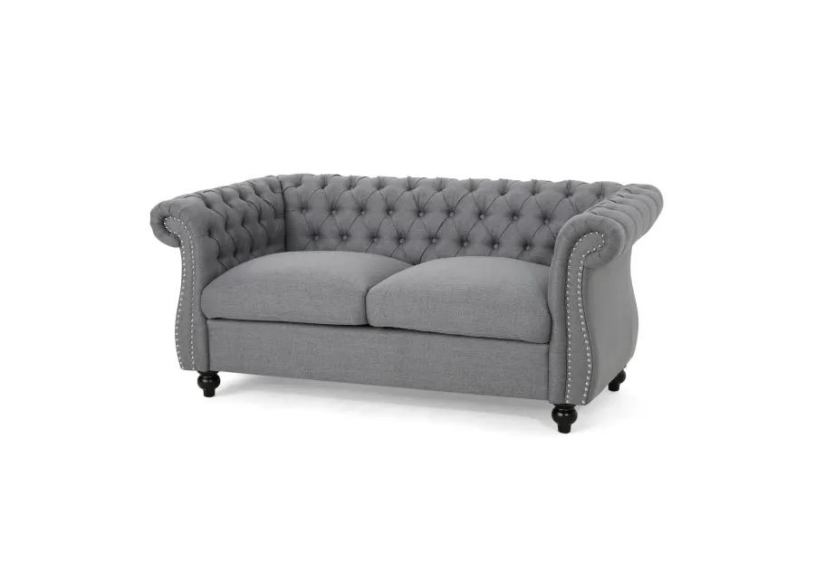 Merax Traditional Chesterfield Loveseat Sofa