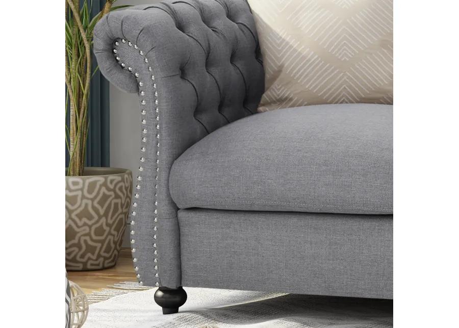 Merax Traditional Chesterfield Loveseat Sofa