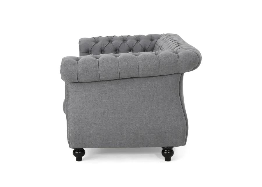 Merax Traditional Chesterfield Loveseat Sofa