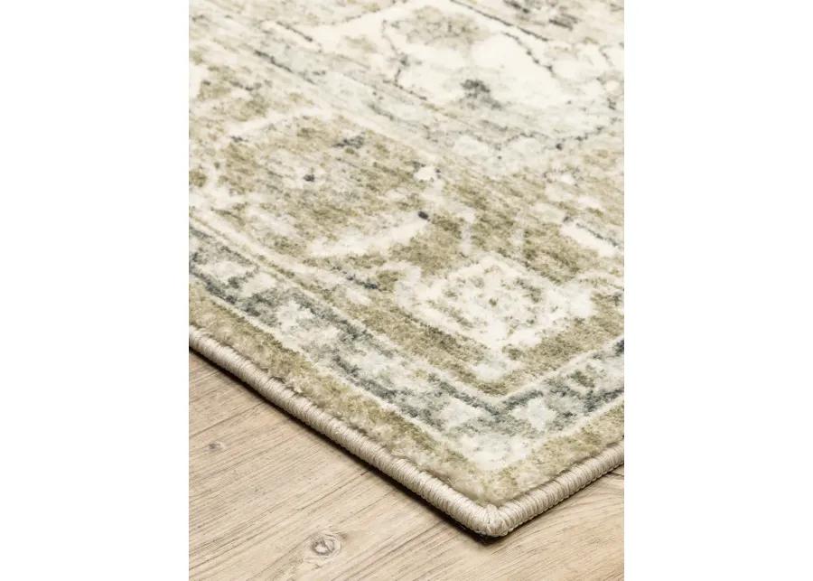 Savoy 7'5" x 10' Green Rug