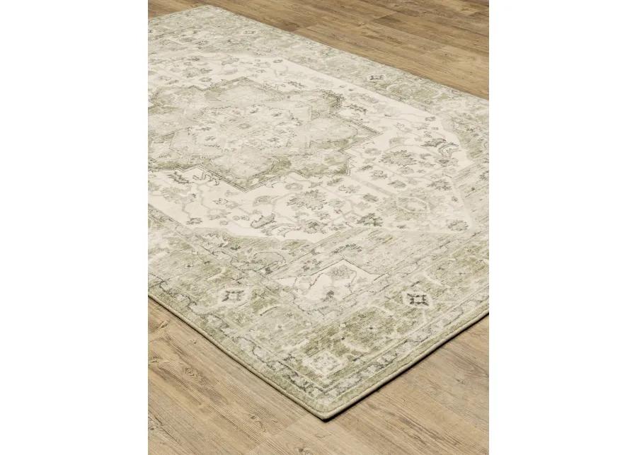 Savoy 7'5" x 10' Green Rug