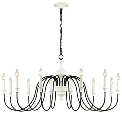 Val De Loire 12 Light white Chandelier