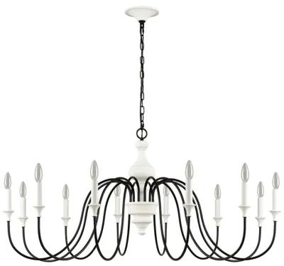 Val De Loire 12 Light white Chandelier