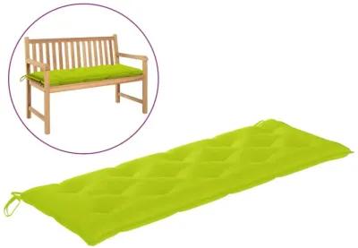 vidaXL Garden Bench Cushion Bright Green 59.1"x19.7"x2.8" Fabric