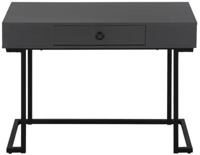 Monarch Specialties I 7386 Computer Desk, Home Office, Laptop, Storage Drawers, 42"L, Work, Metal, Laminate, Grey, Black, Contemporary, Modern