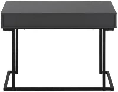 Monarch Specialties I 7386 Computer Desk, Home Office, Laptop, Storage Drawers, 42"L, Work, Metal, Laminate, Grey, Black, Contemporary, Modern