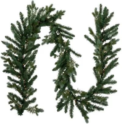 9' x 14" Pre-Lit Blue Spruce Artificial Christmas Garland  Clear Lights