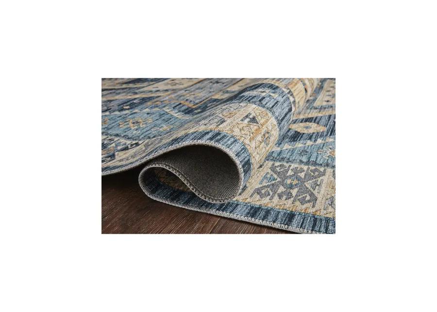 Zion ZIO02 Ocean/Gold 3'6" x 5'6" Rug