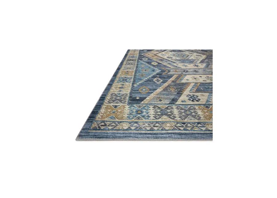 Zion ZIO02 Ocean/Gold 3'6" x 5'6" Rug