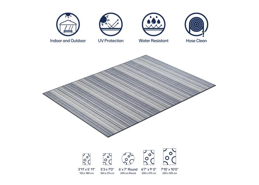 Waikiki Stripe Indoor/Outdoor Area Rug