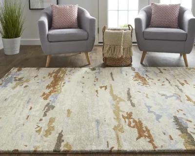 Everley 8644F Ivory/Blue/Brown 10' x 14' Rug