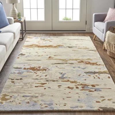 Everley 8644F Ivory/Blue/Brown 10' x 14' Rug