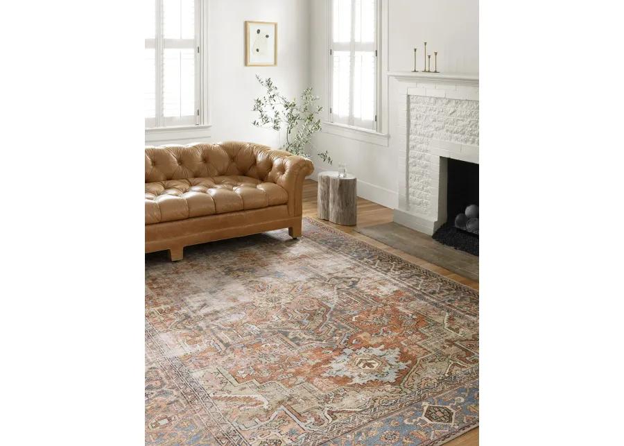 Loren LQ15 Terracotta/Sky 8'4" x 11'6" Rug