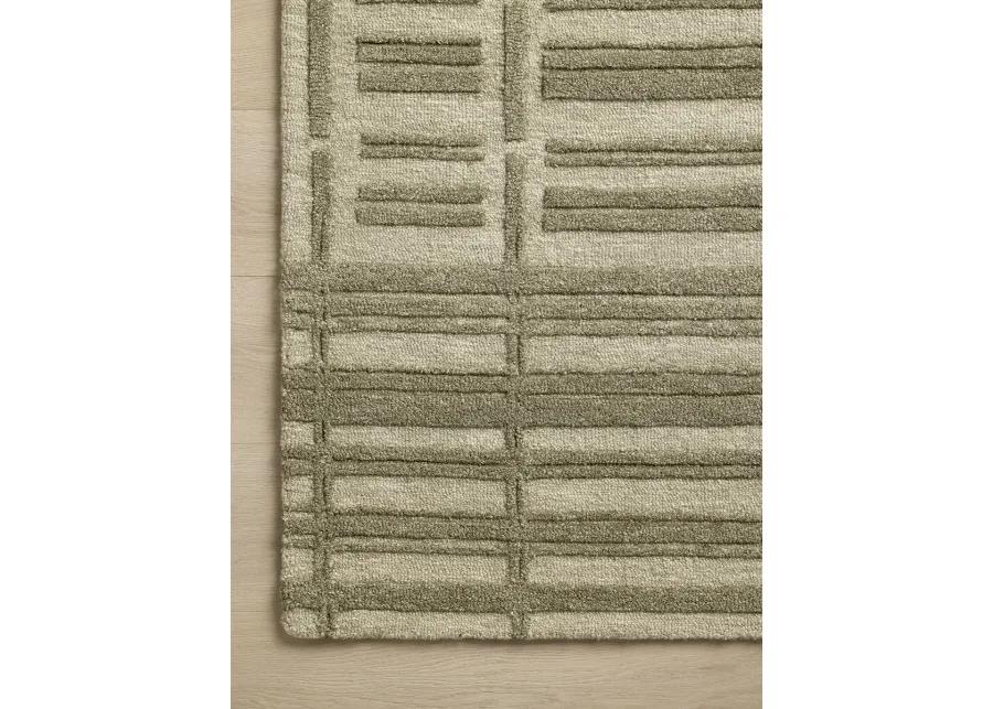 Bradley BRL-07 Sage / Olive 3''6" x 5''6" Rug by Chris Loves Julia