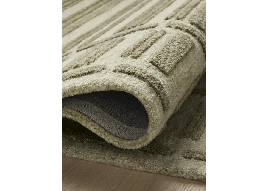 Bradley BRL-07 Sage / Olive 3''6" x 5''6" Rug by Chris Loves Julia