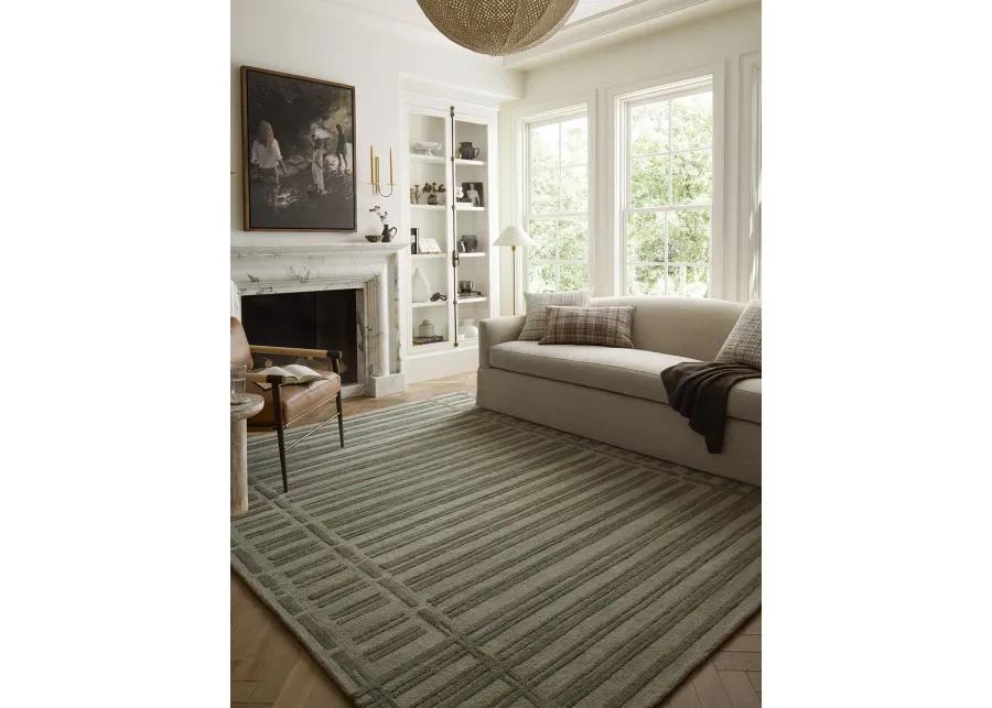 Bradley BRL-07 Sage / Olive 3''6" x 5''6" Rug by Chris Loves Julia