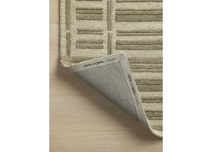 Bradley BRL-07 Sage / Olive 3''6" x 5''6" Rug by Chris Loves Julia