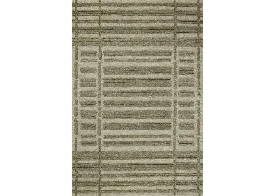 Bradley BRL-07 Sage / Olive 3''6" x 5''6" Rug by Chris Loves Julia