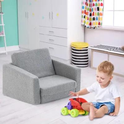 2-in-1 Children's Convertible Sofa to Lounger