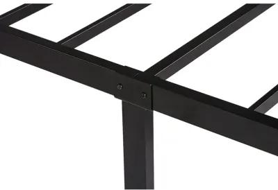 Hivvago Twin XL Study Black Metal Platform Bed Frame - No Box-Springs Needed