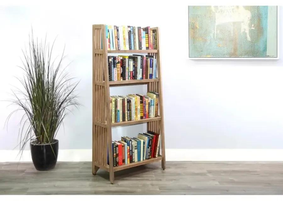 Sunny Designs  60 Mahogany Wood Folding Bookcase