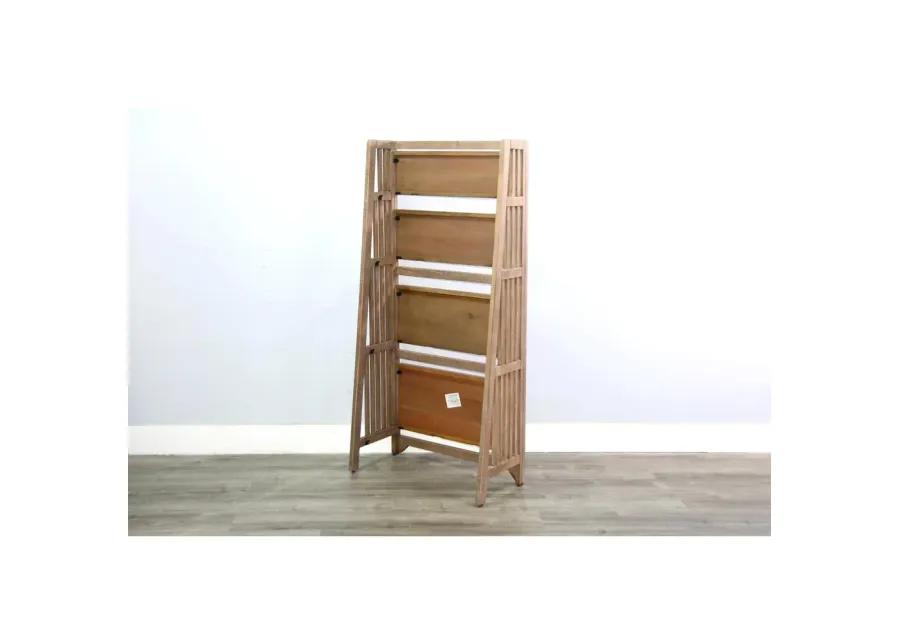 Sunny Designs  60 Mahogany Wood Folding Bookcase